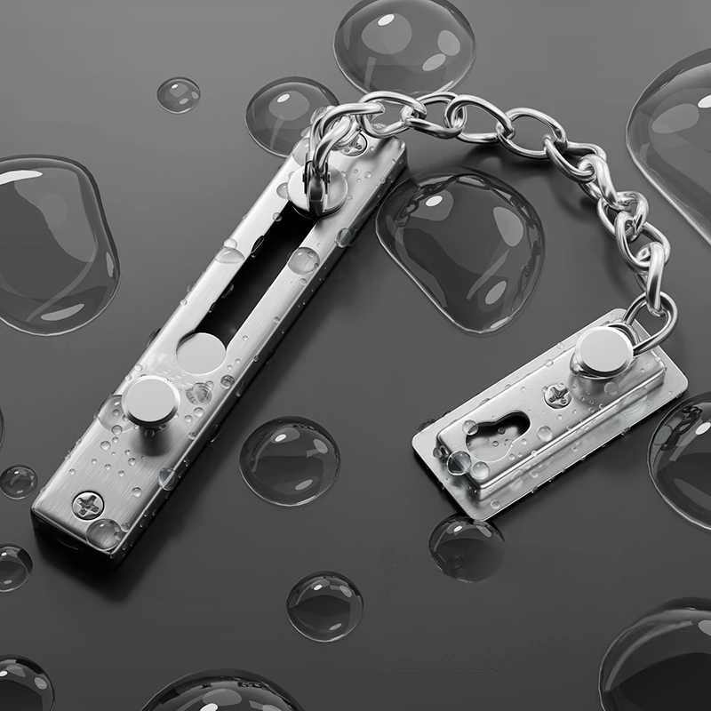 Security Chain Door - Geen boor nodig, roestvrijstalen beveiligingsdeurketting met