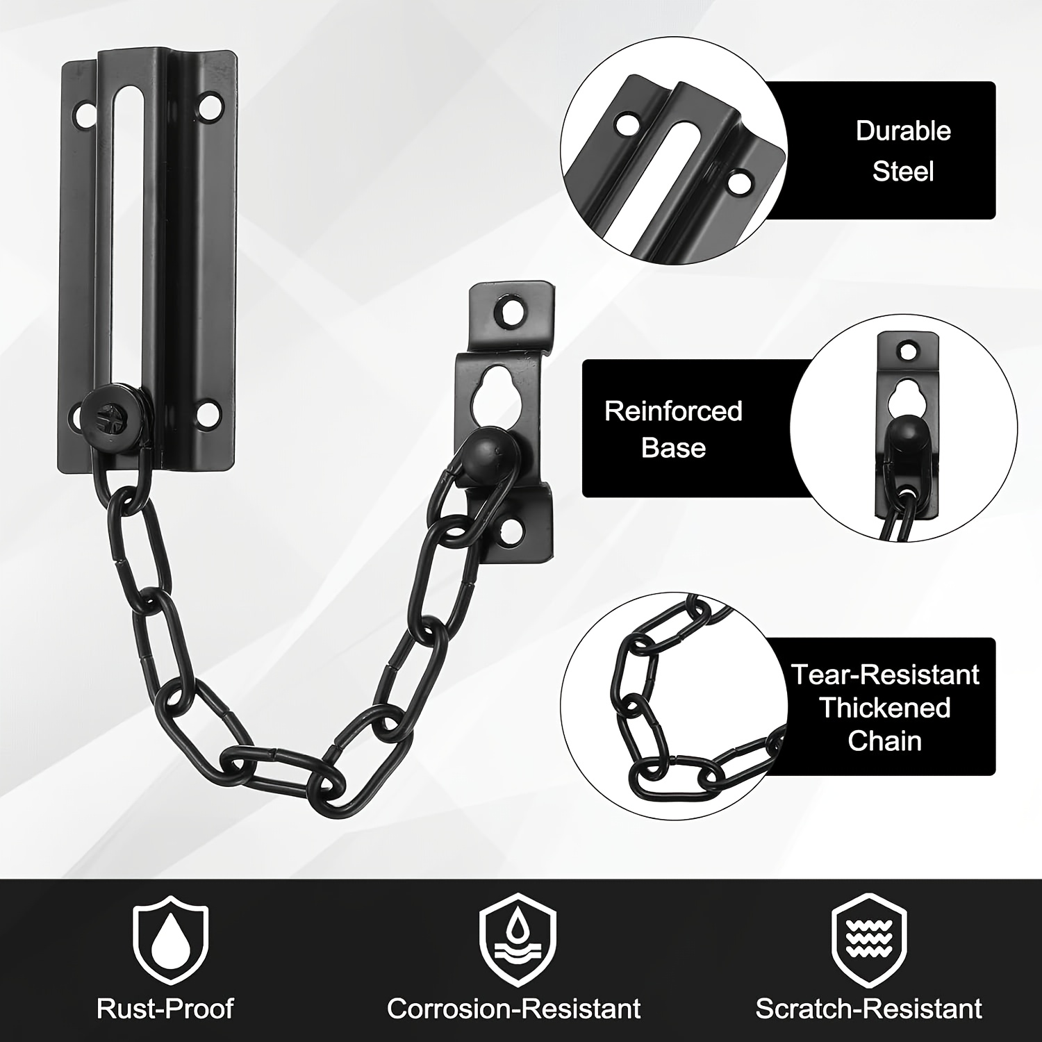 2-pack deurkettingslot zwart,  - Security Chain Door recensie en prijs